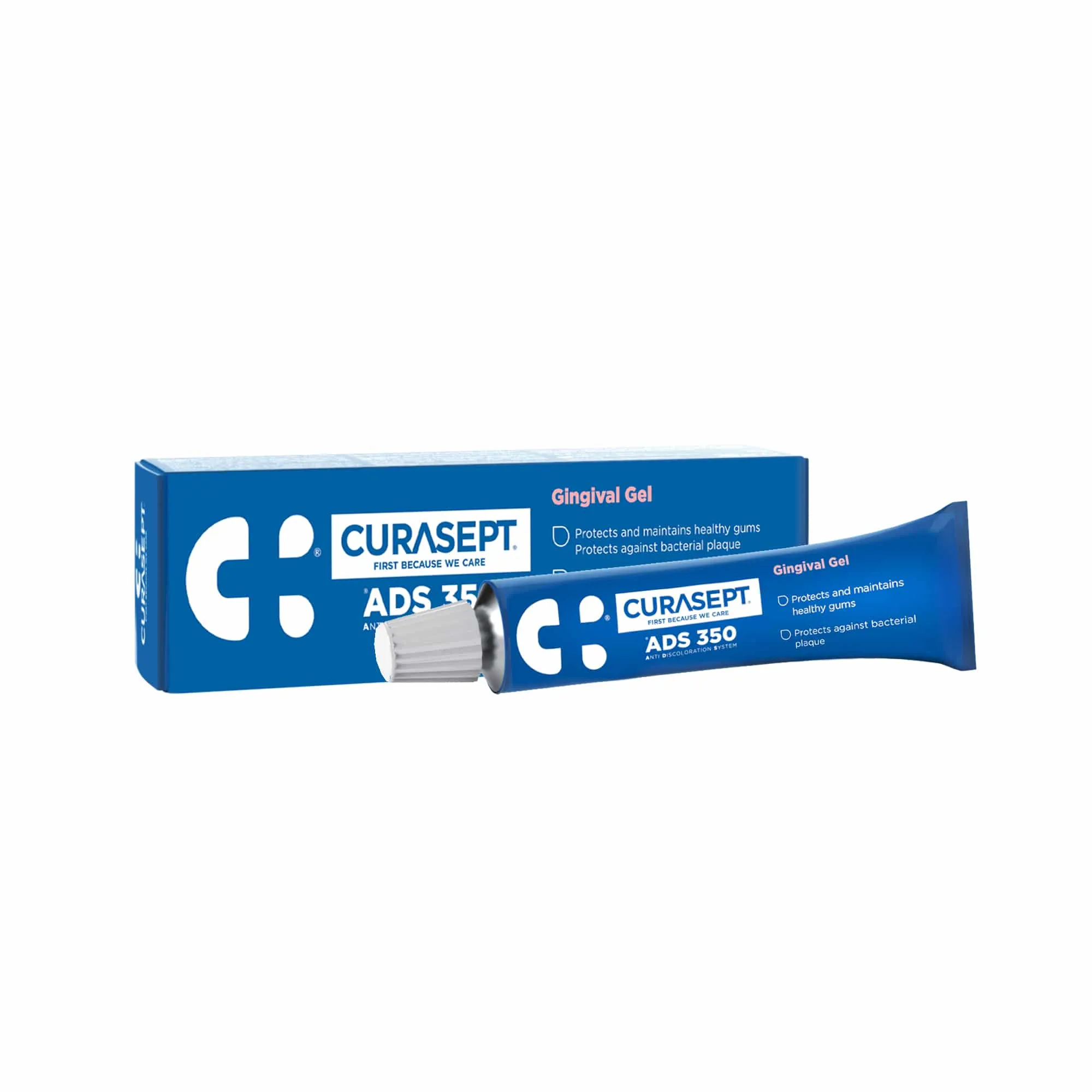 Curasept ADS 350 Periodontal Gel, xhel gingival me klorheksidinë 0.5% dhe sistem ADS për aplikim lokal.