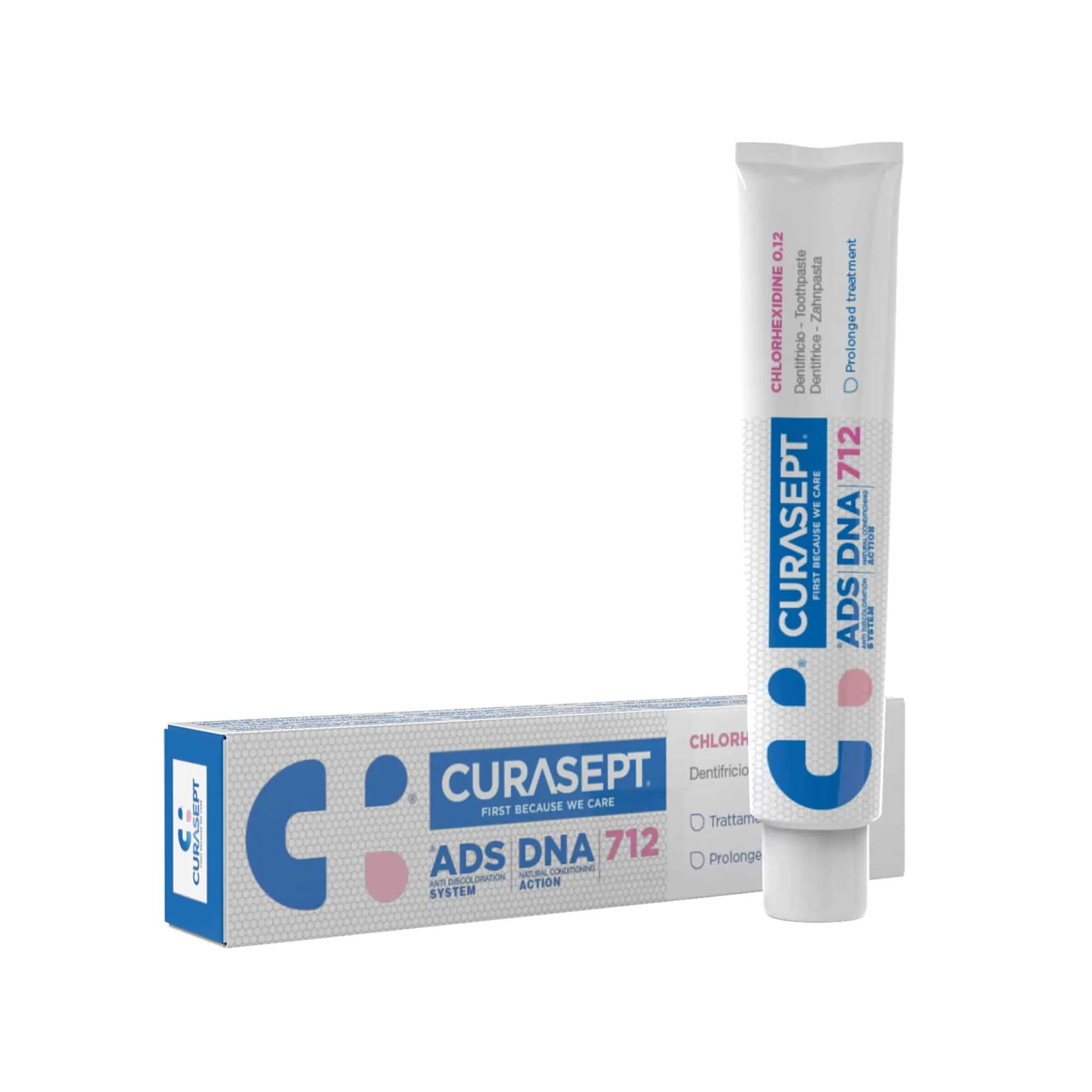 Curasept ADS DNA 712 Gel Toothpaste, pastë xhel me klorheksidinë 0.12% për trajtim të zgjatur kundër pllakës.