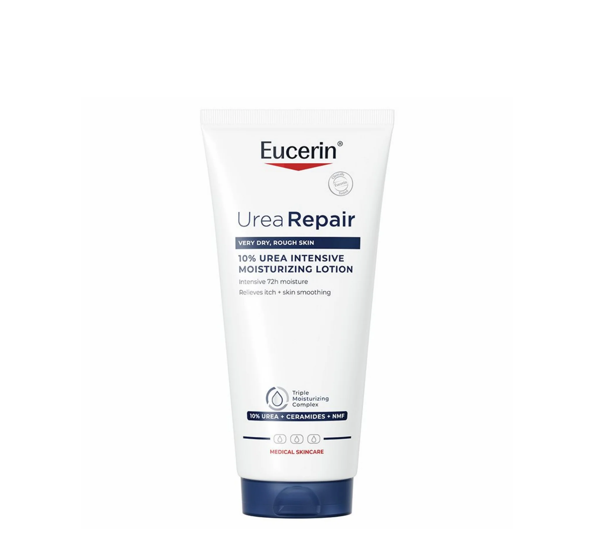 Eucerin UreaRepair 10% Urea Lotion është locion intensiv pa aromë për lëkurë shumë të thatë dhe të ashpër.