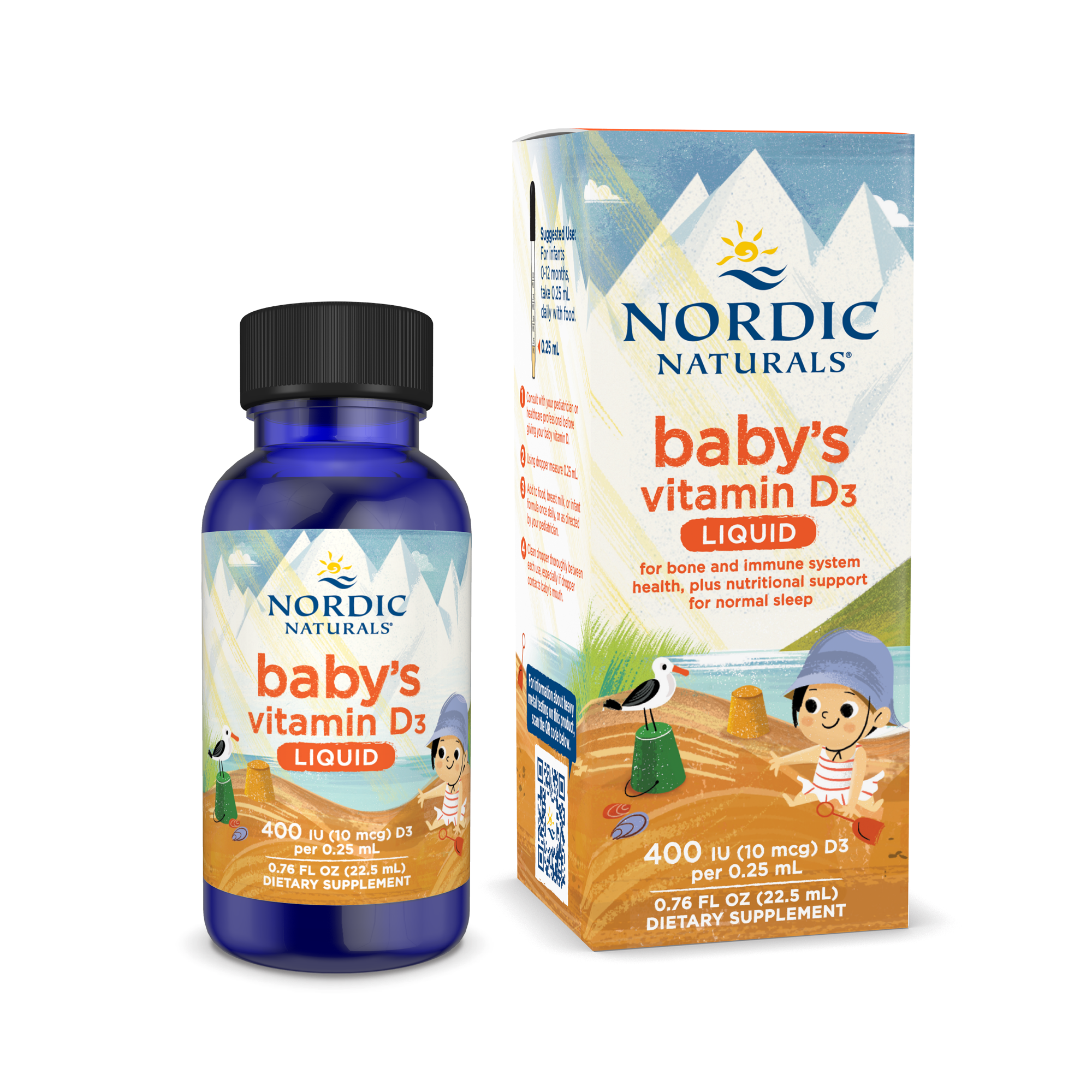 Nordic Naturals Baby’s Vitamin D3 Liquid – 400 IU