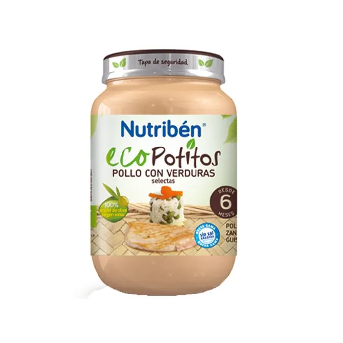 Kavanozi Nutribén EcoPotito Pulë Fshati me Perime, pure organike për bebe.