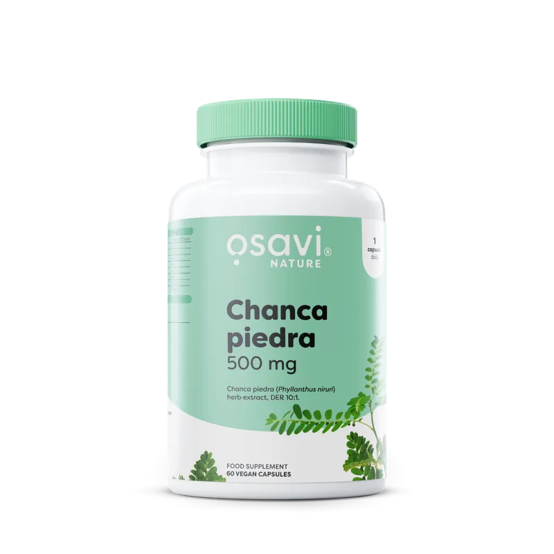 OSAVI Chanca Piedra 500 mg në kapsula vegane me ekstrakt Phyllanthus niruri