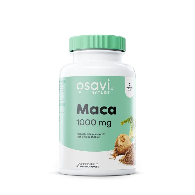 OSAVI Maca 1000 mg në kapsula vegane me ekstrakt rrënje peruane