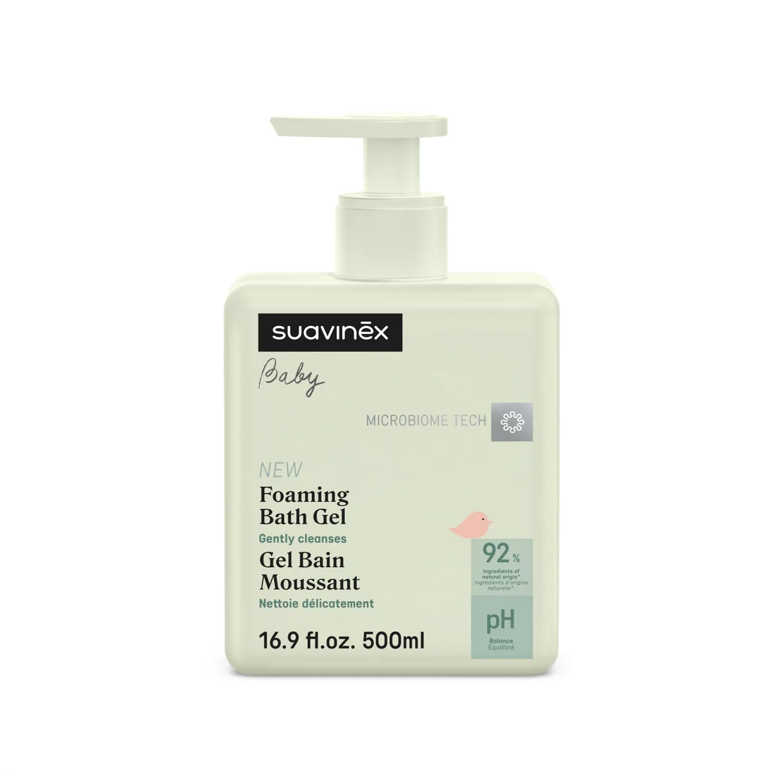 Suavinex Foaming Bath Gel, gel-shampoo me pompë për banjën e bebes