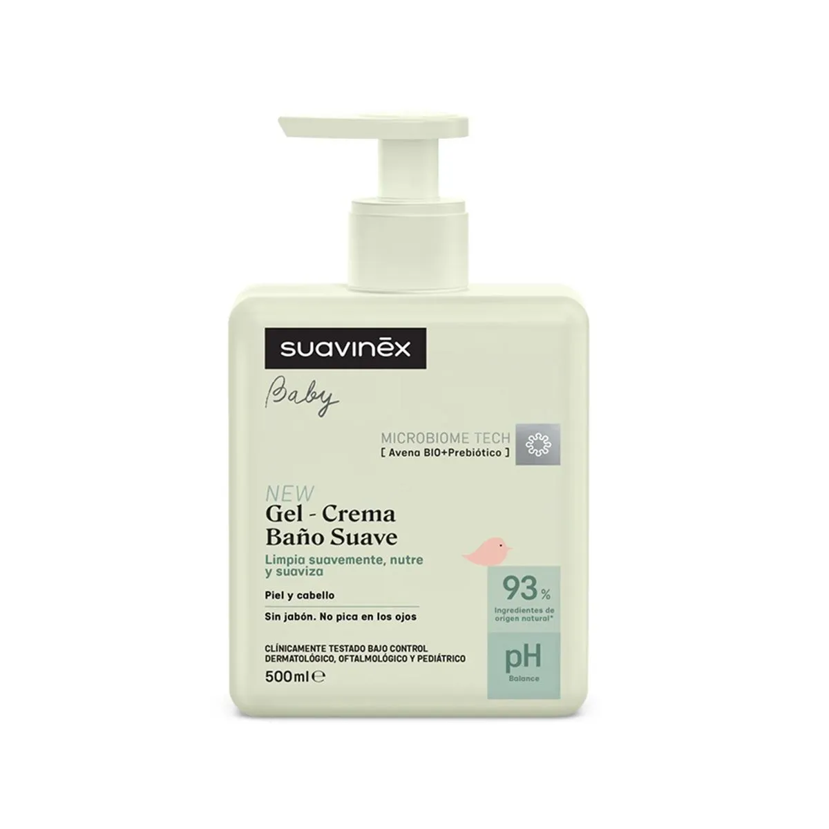 Suavinex Gentle Bath Gel-Cream për pastrimin e lëkurës dhe flokëve të bebes