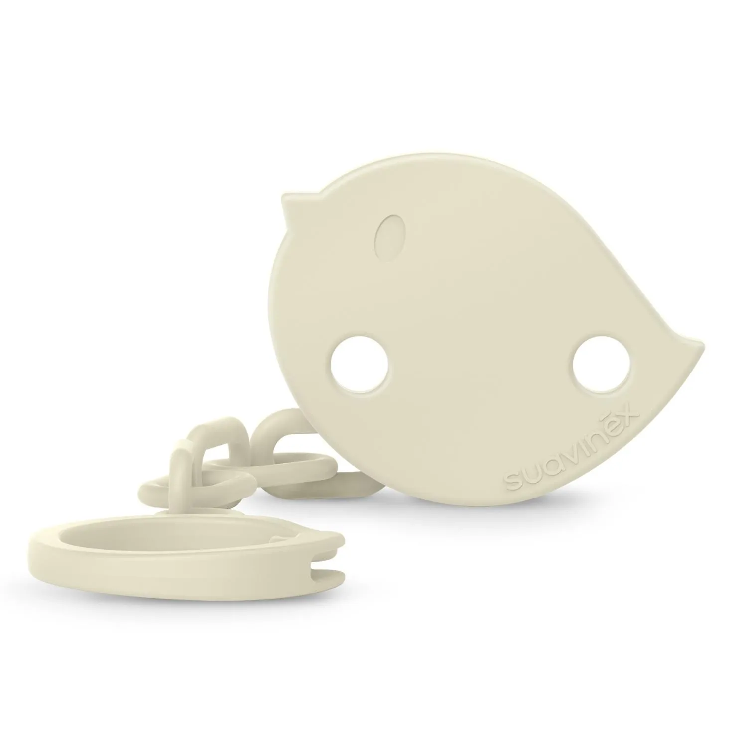 Suavinex Ribbon Soother Clip me rrip tekstili dhe kapëse për biberon