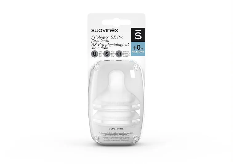 Suavinex SX Pro Physiological Teat, kokë silikoni për shishe Suavinex