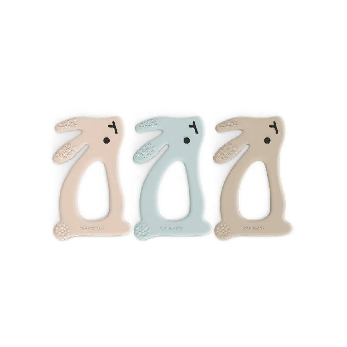 Suavinex Wonderland Silicone Rabbit Teether në formë lepuri