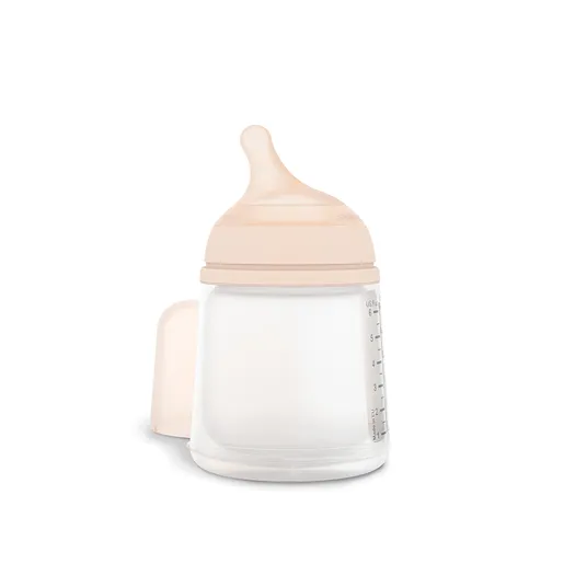 Suavinex Zero.Zero Anti-Colic Bottle me qese të brendshme dhe kokë silikoni