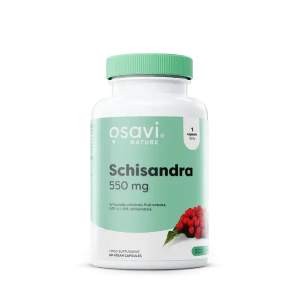 OSAVI Schisandra 550 mg në kapsula vegane me ekstrakt të standardizuar