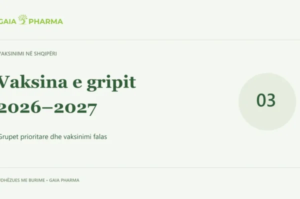 Vaksina e gripit 2026–2027: kush duhet ta bëjë dhe kush e përfiton falas? — Gaia Pharma.